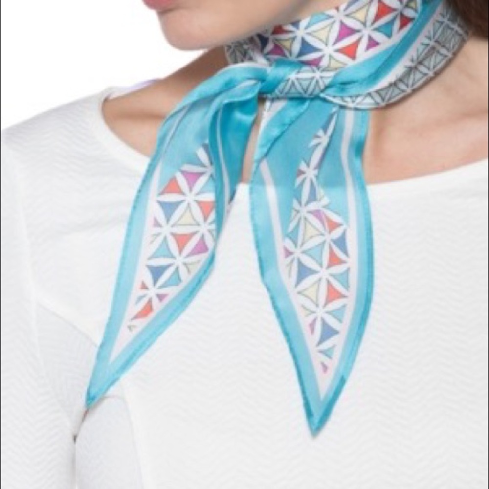 GIANI BERNINI
Geo-print Kite Scarf In Turq/aqua New